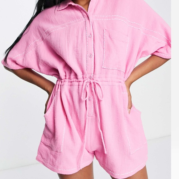 Pink ASOS Romper – Worn Once – Excellent Condition - Picture 3 of 4